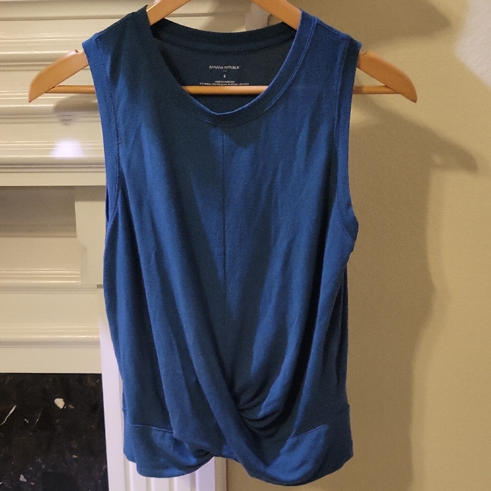 Banana Republic Teal Twist Tank Top